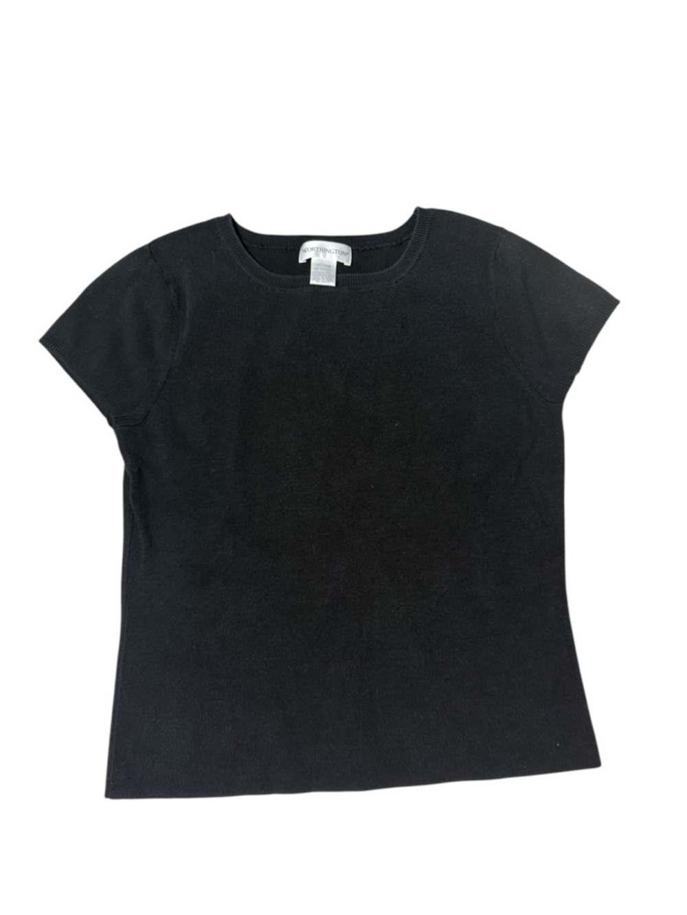Vintage Worthington silk sweater black Short sleeve